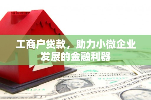 怀来工商户贷款，助力小微企业发展的金融利器