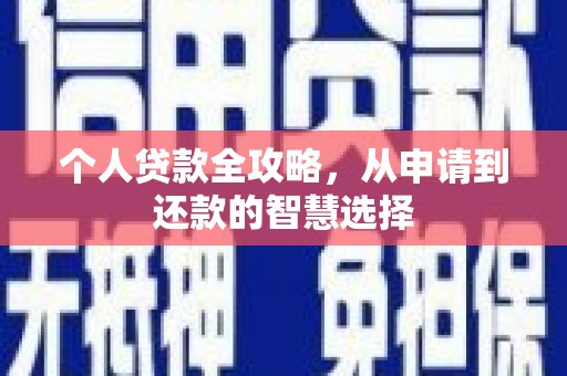 怀来个人贷款全攻略，从申请到还款的智慧选择