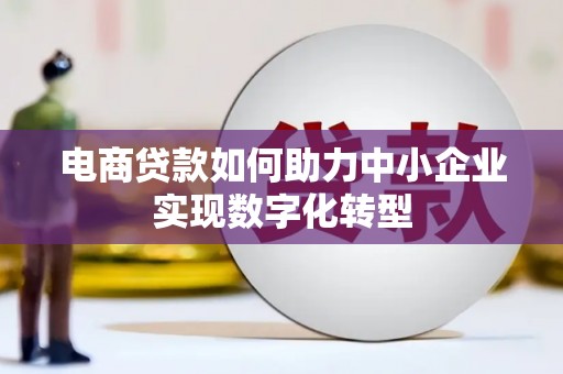怀来电商贷款如何助力中小企业实现数字化转型