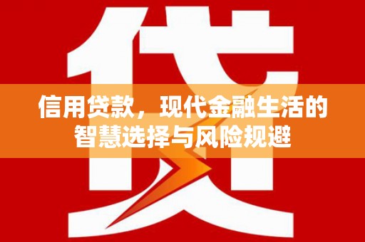 怀来信用贷款，现代金融生活的智慧选择与风险规避