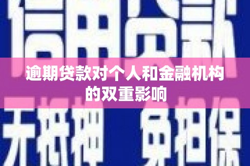 怀来逾期贷款对个人和金融机构的双重影响