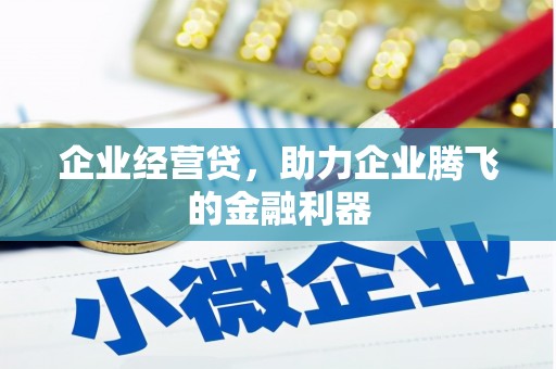 怀来企业经营贷，助力企业腾飞的金融利器