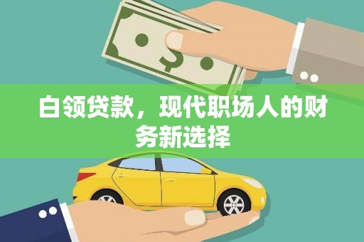 怀来白领贷款，现代职场人的财务新选择