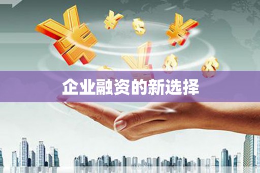 怀来企业融资的新选择