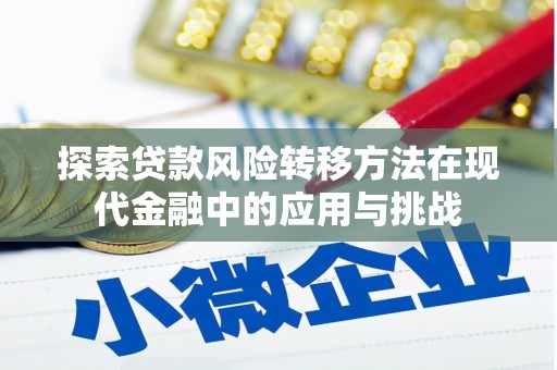 怀来探索贷款风险转移方法在现代金融中的应用与挑战