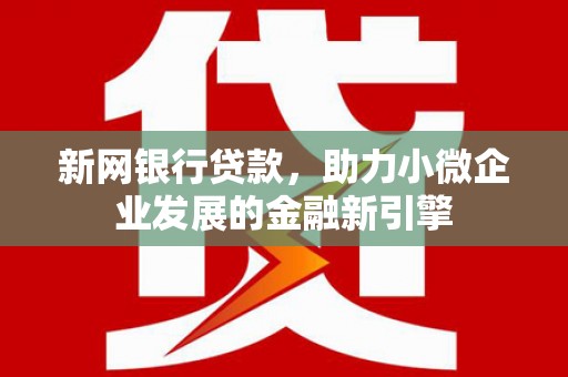 怀来新网银行贷款，助力小微企业发展的金融新引擎