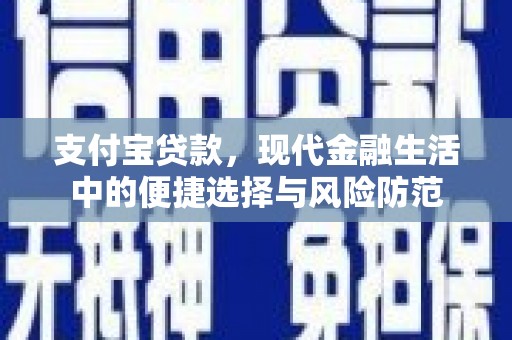 怀来支付宝贷款，现代金融生活中的便捷选择与风险防范