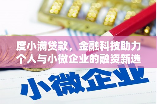 怀来度小满贷款，金融科技助力个人与小微企业的融资新选择