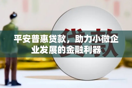 怀来平安普惠贷款，助力小微企业发展的金融利器