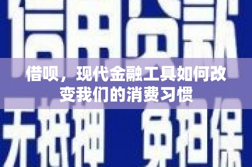怀来借呗，现代金融工具如何改变我们的消费习惯