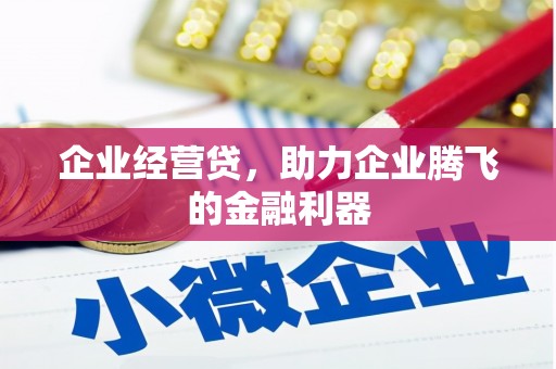 怀来企业经营贷，助力企业腾飞的金融利器
