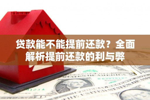 怀来贷款能不能提前还款？全面解析提前还款的利与弊