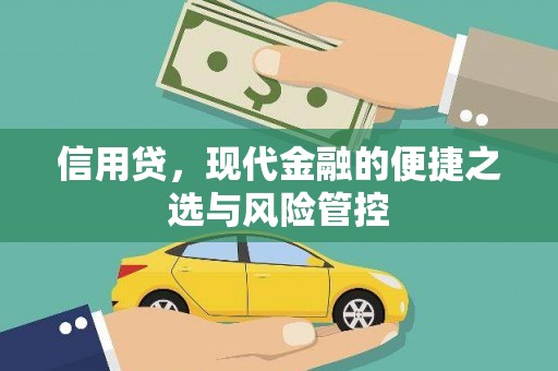 怀来信用贷，现代金融的便捷之选与风险管控