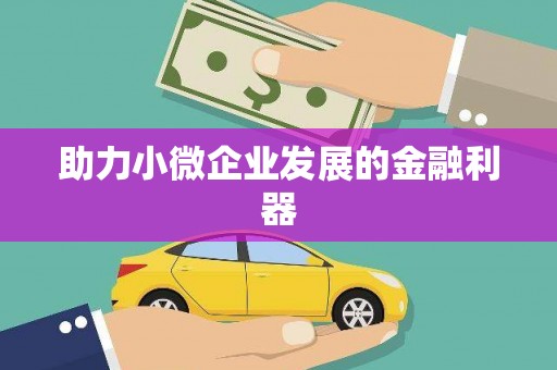 怀来助力小微企业发展的金融利器