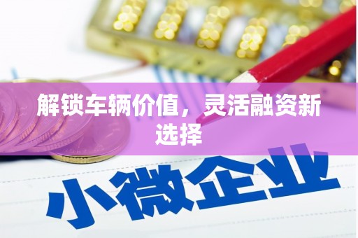 怀来解锁车辆价值，灵活融资新选择