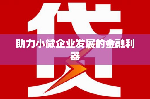 怀来助力小微企业发展的金融利器